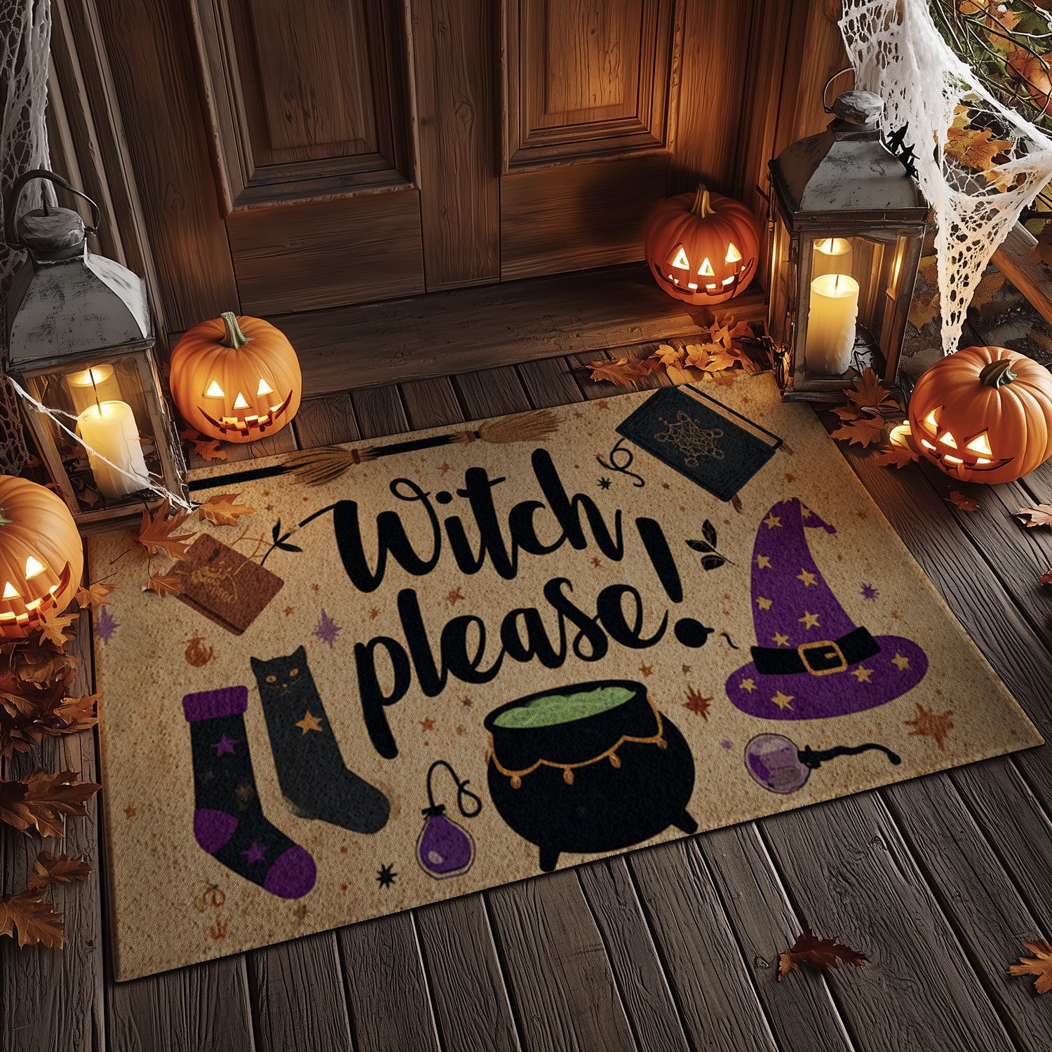 Witch Please! Welcome Mat Hallowicked