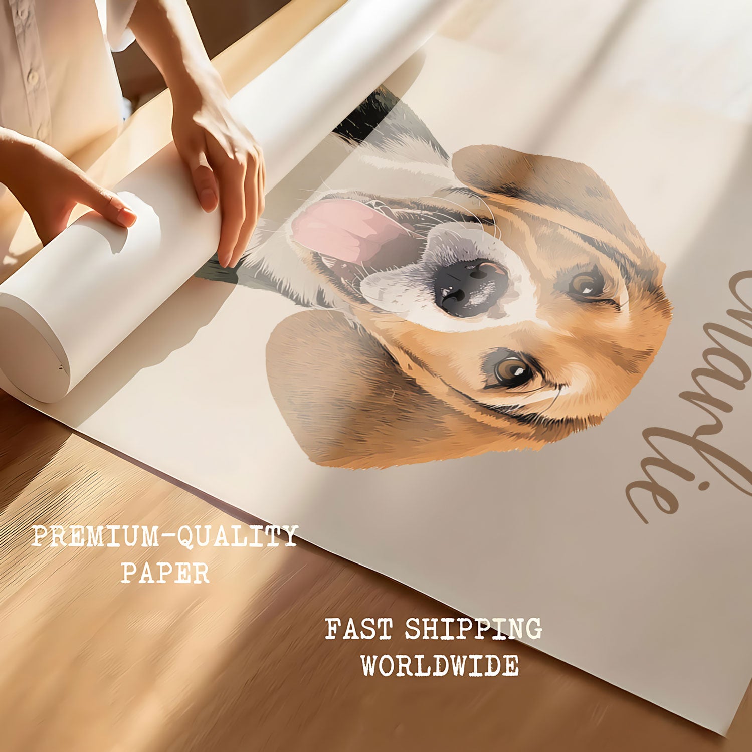 Custom Pet Portrait From Photo