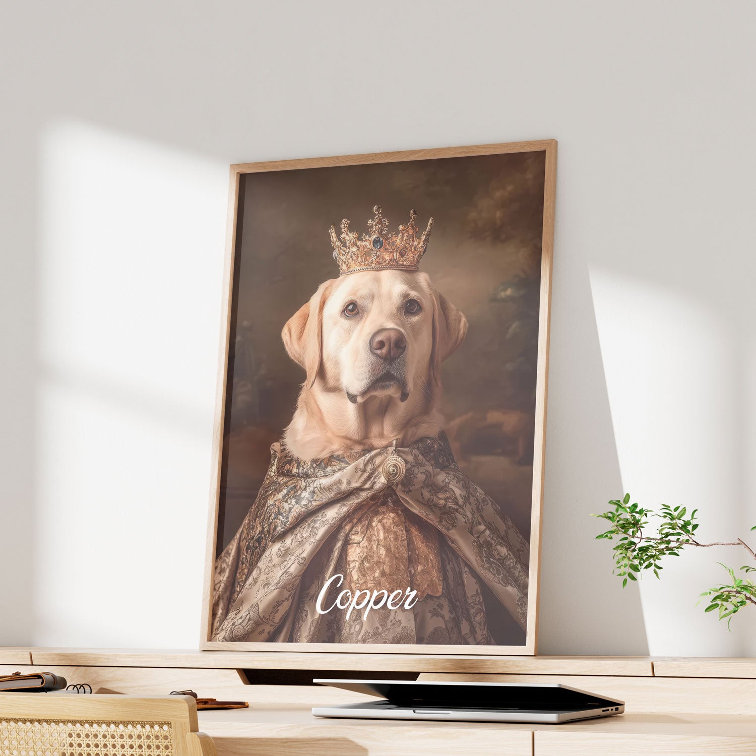 Royal Pet Portrait – Custom Vintage Artwork