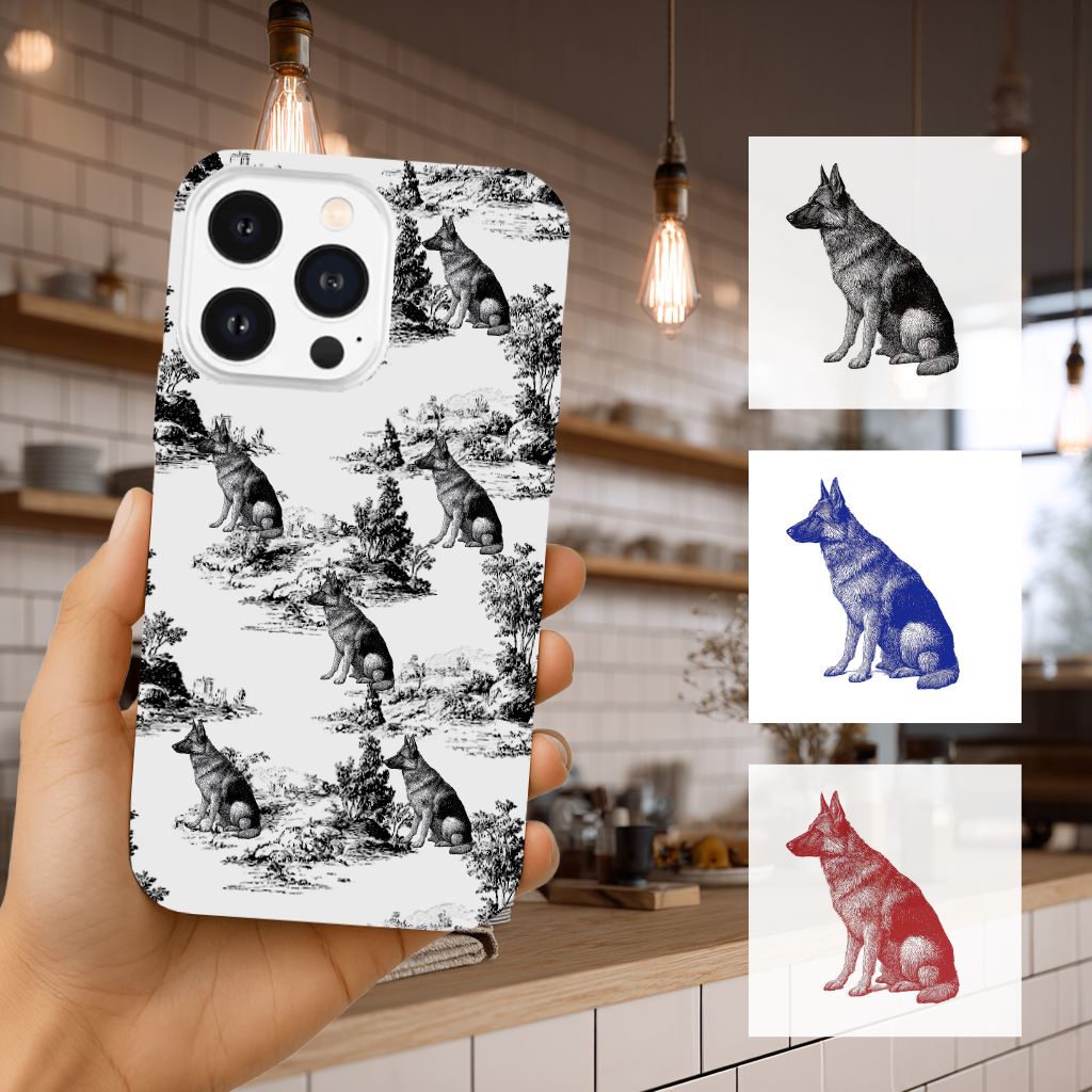 Custom Pet Phone Case Vintage Style