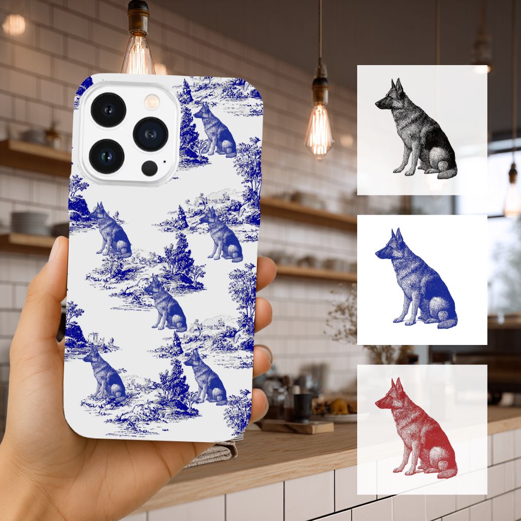 Custom Pet Phone Case Vintage Style